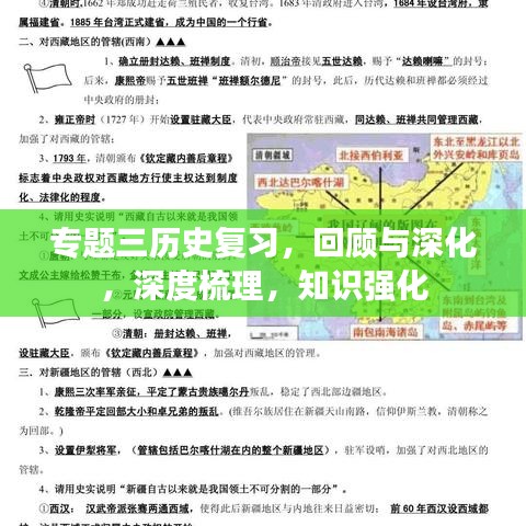 專題三歷史復習，回顧與深化，深度梳理，知識強化