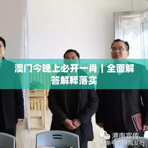 澳門今晚上必開一肖｜全面解答解釋落實