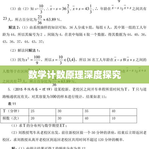 數(shù)學(xué)計(jì)數(shù)原理深度探究