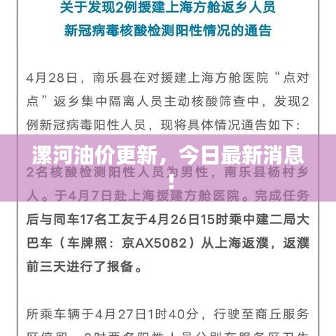 漯河油價更新，今日最新消息！