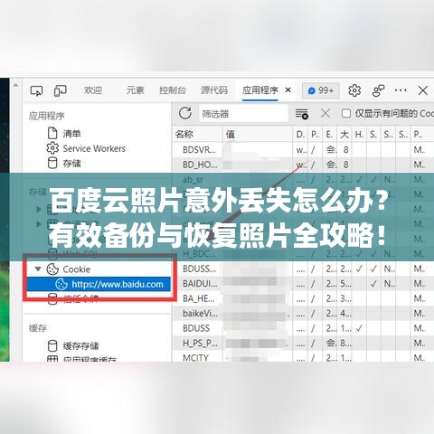 百度云照片意外丟失怎么辦？有效備份與恢復(fù)照片全攻略！